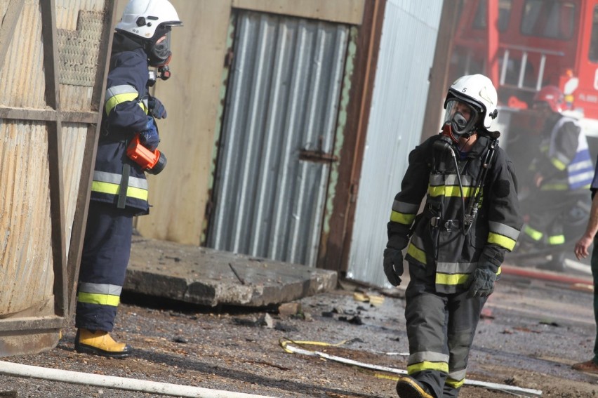 Pożar w fabryce Hjort Knudsen w Złotowie