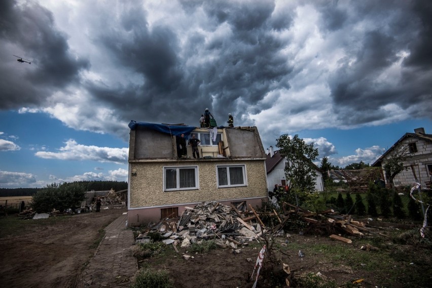 Skutki burz w Kujawsko-Pomorskiem - zdjęcia.