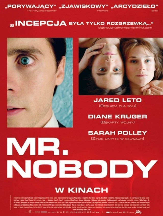 Kolejny pokaz w ramach Filmowej Stolicy Lata. Tym razem zobaczymy "Mr. Nobody" w Królikarni 9 września. Początek o godz. 21.15.

Nemo Nobody wiedzie zwyczajne życie u boku swojej żony, Elise i trójki dzieci, aż do dnia kiedy budzi się jako stary mężczyzna w roku 2092. Jako 120-latek jest najstarszym człowiekiem na świecie i jednocześnie ostatnim śmiertelnikiem pośród ludzi, którzy stali się nieśmiertelni na skutek medycznego postępu. Co więcej nikt z obecnie żyjących nie interesuje się Nemo, ani nie zawraca sobie nim głowy. Aby wrócić do czasów obecnych, Mr. Nobody, musi odnaleźć odpowiedzi na następujące pytania - Czy jego życie mu odpowiadało? Czy kochał właściwie swoją żonę i dzieci? Teraz jego celem staje się znalezienie prawidłowych odpowiedzi. 

Imprezy dziś, jutro i w weekend. Sprawdź, co się dzieje w stolicy!