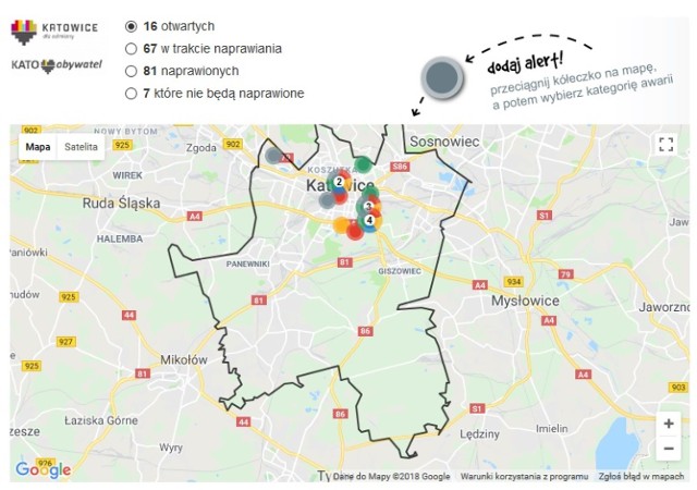 Aplikacja NaprawmyTo.pl działa już w Katowicach. Drobne miejskie usterki możemy zgłaszać poprzez stronę serwisu lub aplikację na smartfony