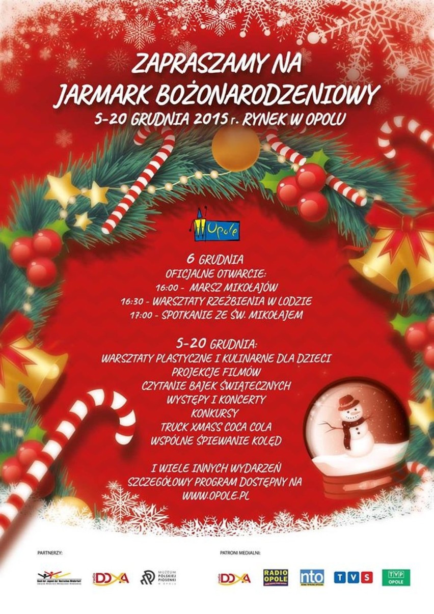 Jarmark Bożonarodzeniowy w Opolu rozpocznie 4 grudnia
