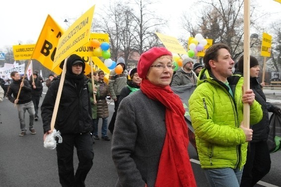 Demonstracja: Nie róbmy polityki, budujmy S17 (WIDEO)