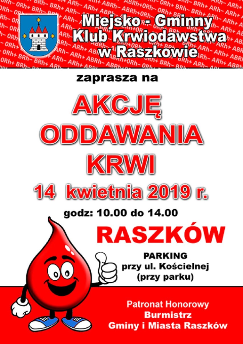 Oddaj krew w Raszkowie! Akcja krwiodawstwa już jutro