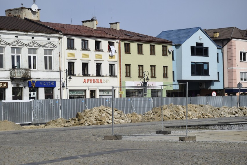 Trwa przebudowa Rynku w Skierniewicach