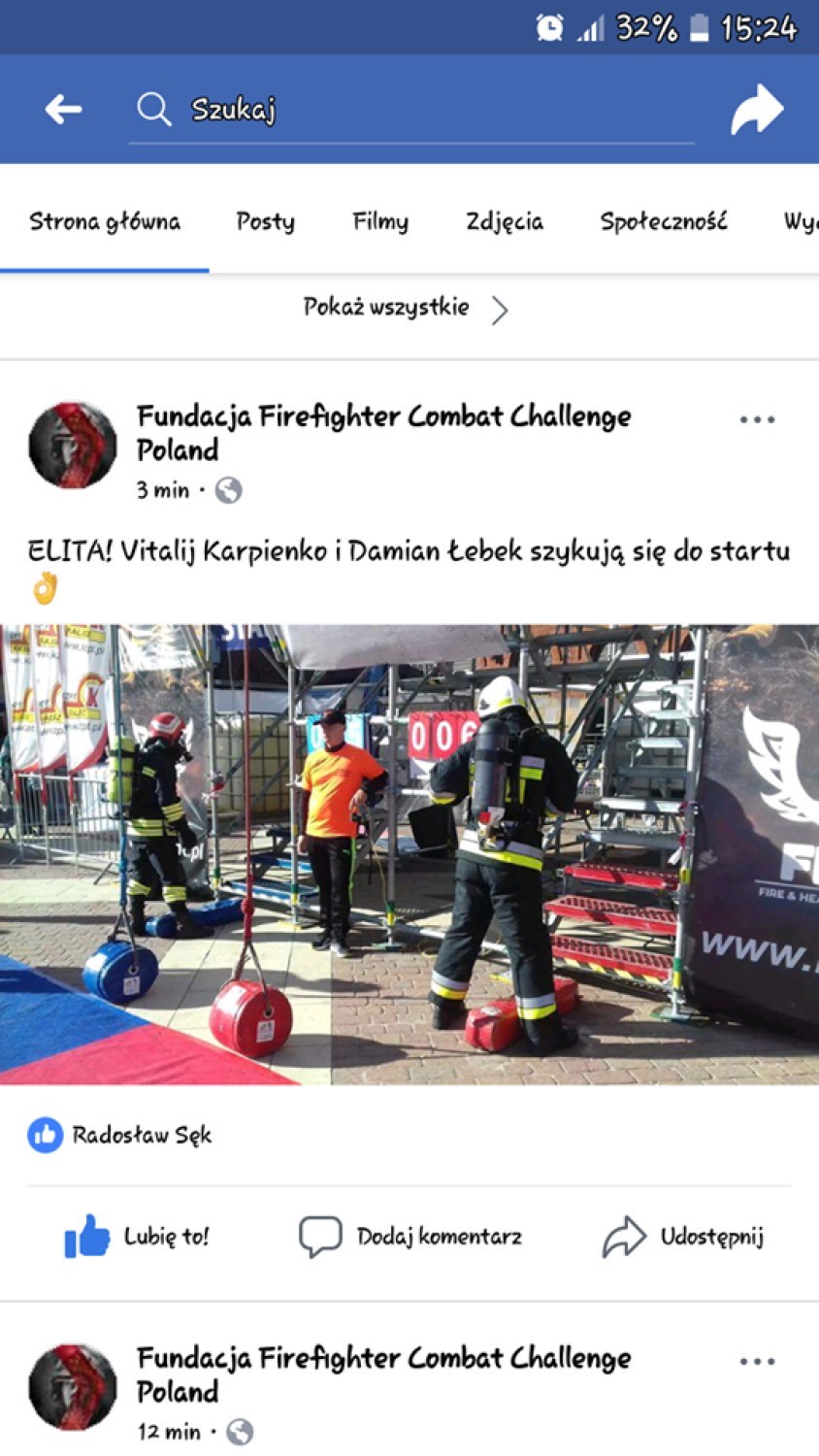 V Zawody Firefighter Combat Challenge 26.05.2019. Sukces...