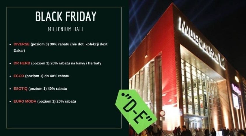 Promocje na Black Friday 2019 w Millenium Hall [LISTA]