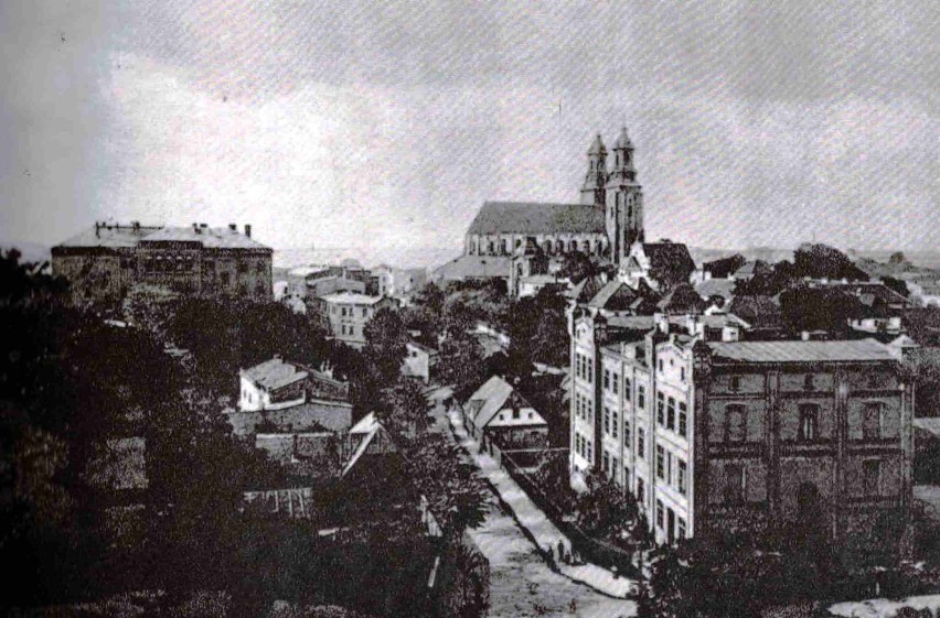 Zachodnia część Grzybowa z ul. Św. Wojciecha 1900 r.