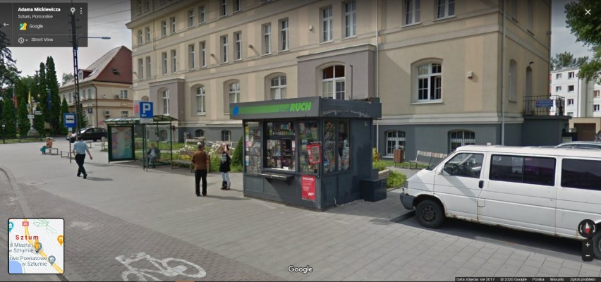 Przyłapani na ulicach Sztumu! Mieszkańcy uchwyceni przez Google Street View