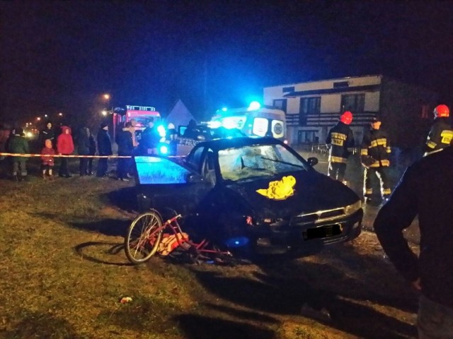 Tragiczny wypadek rowerzystki w Przyłęku