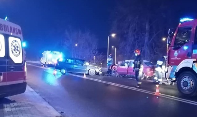 Na Rybnickiej zderzyły się trzy samochody