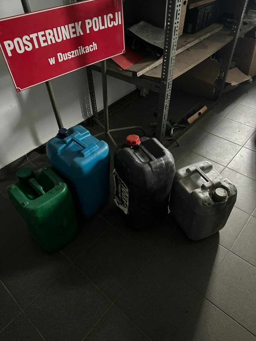 Kradzież paliwa ze stacji benzynowej odkryła liczne przewinienia 24-letniego mieszkańca gminy Duszniki