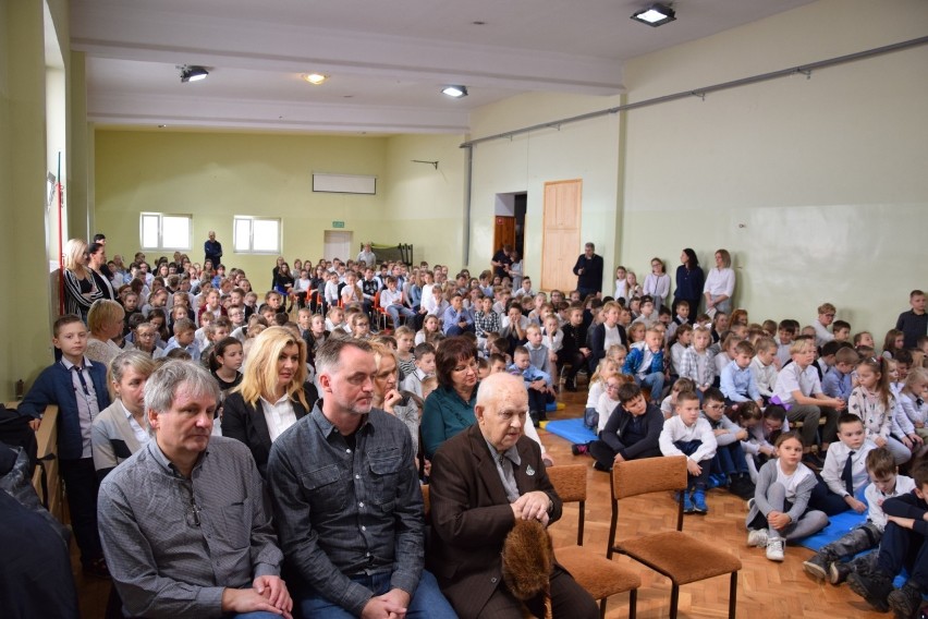 Kazimierz Malinowski z Otynia podczas jednej z wizyt w...