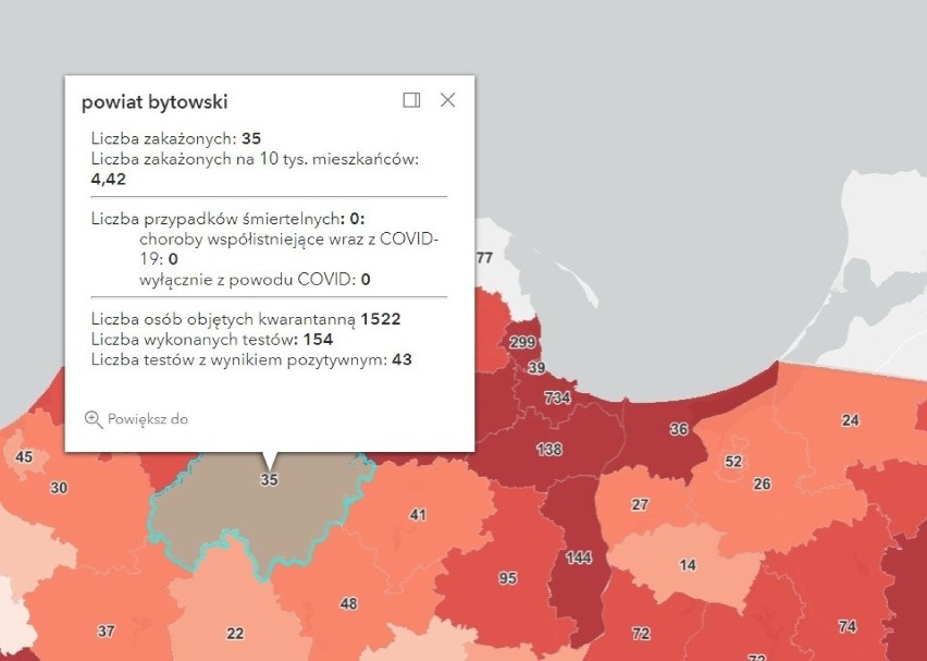 Nowe zakażenia na Pomorzu