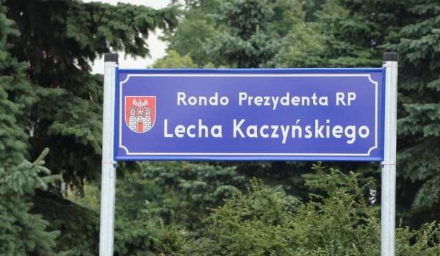 Rondo im. Lecha Kaczyńskiego jest w Sieradzu