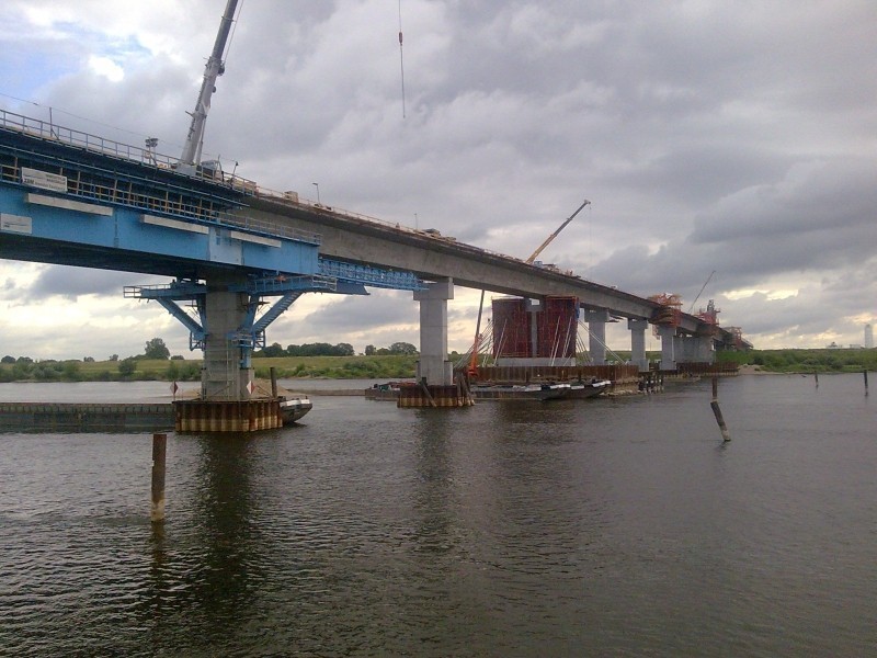 Most w Kwidzynie: Internauta odwiedził plac budowy mostu przez Wisłę