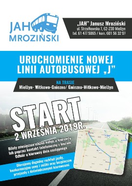 Od 2 września rusza nowa linia autobusowa na trasie Mielżyn-Witkowo-Gniezno.  Zobacz rozkład jazdy | Witkowo Nasze Miasto