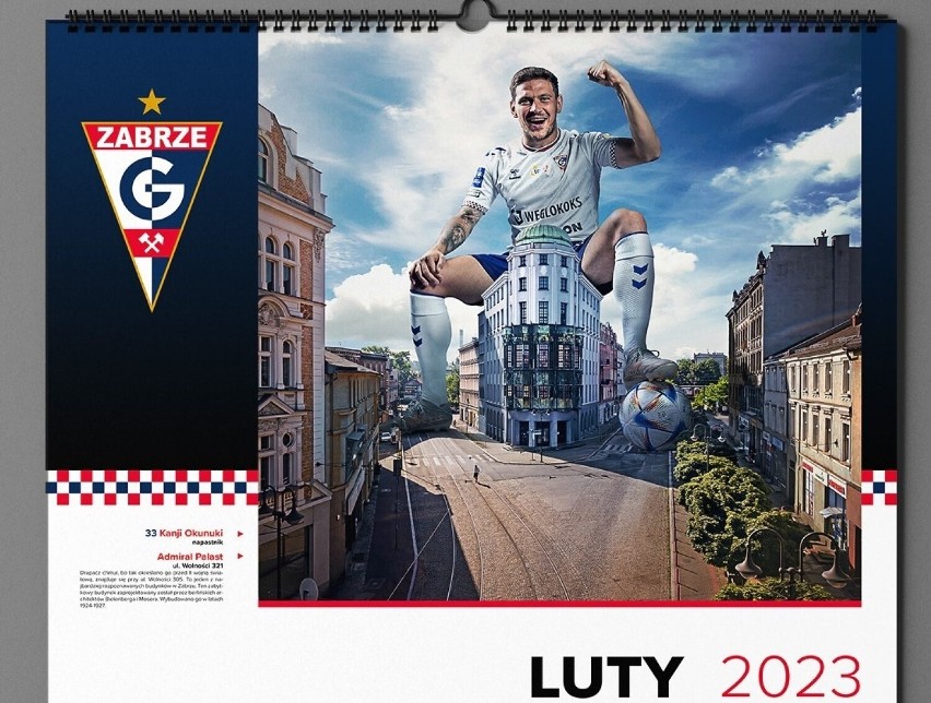 Klubowy kalendarz Górnika Zabrze na 2023 rok....