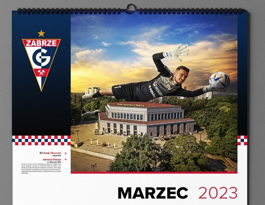 Klubowy kalendarz Górnika Zabrze na 2023 rok....