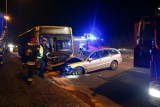 Wypadek na Maratońskiej w Łodzi. Pijany zderzył się z autobusem MPK Łódź [ZDJĘCIA]