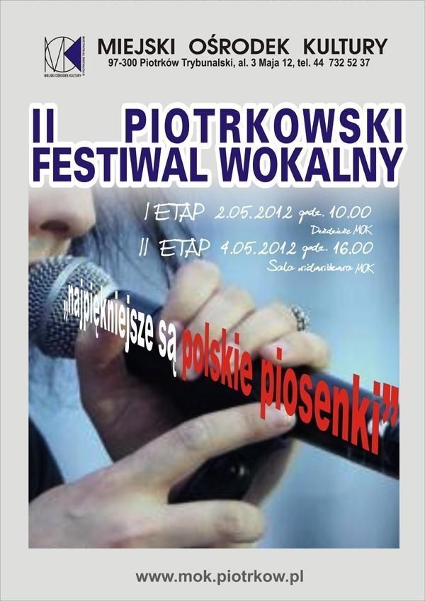 Piotrkowski Festiwal Piosenki &#8222;Najpiękniejsze są polskie piosenki&#8221; odbył się w Miejskim Ośrodku Kultury