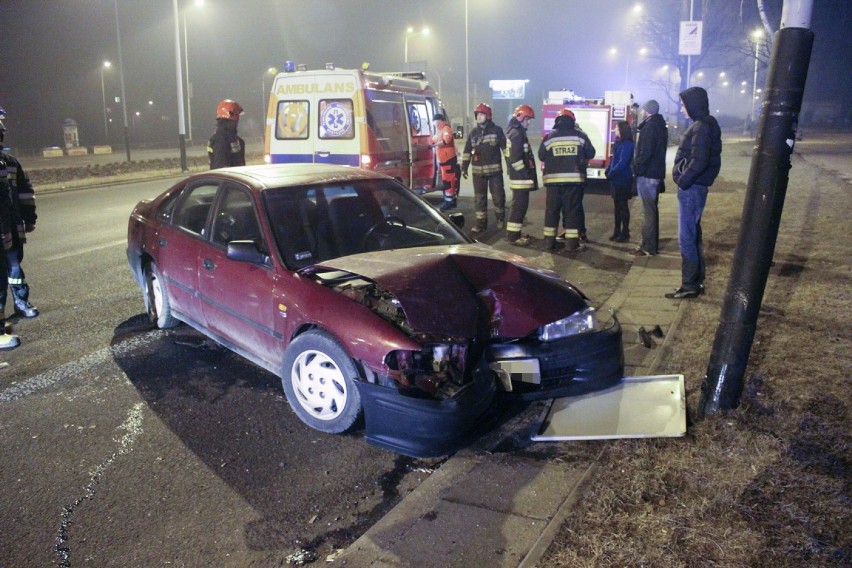 W wypadku na Zgierskiej w Łodzi ranne zostały 4 osoby