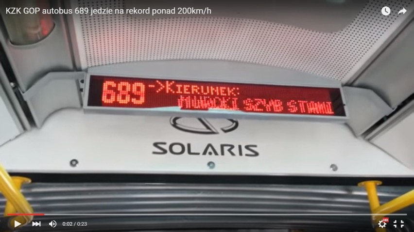 Jak szybko jeżdżą autobusy po Katowicach? Okazuje się że nawet... 250 km/h!