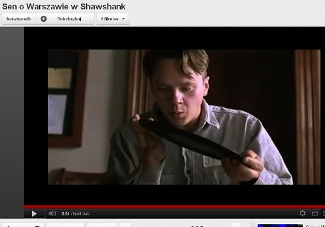 Sen o Warszawie w Shawshank - screen z filmu/YouTube