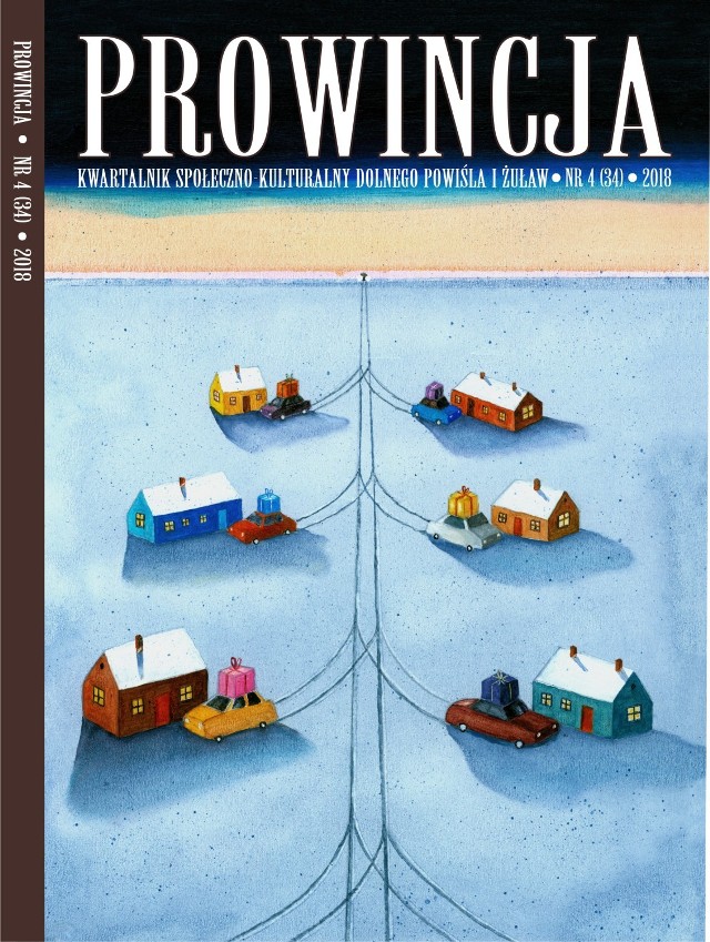 Okładka najnowszego numeru kwartalnika "Prowincja", autorstwa Mariusza Stawarskiego
