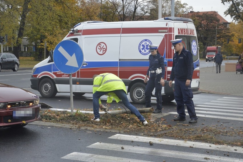 Wypadek na skrzyżowaniu w Głogowie