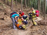 WYPADEK w Karkonoszach: W trakcie wspinaczki mężczyzna spadł ze skały w Jastrzębiej Turni nieopodal Jeleniej Góry