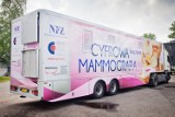 Bezpłatna mammografia w Żorach. Mammobus stanie przed dworcem PKP