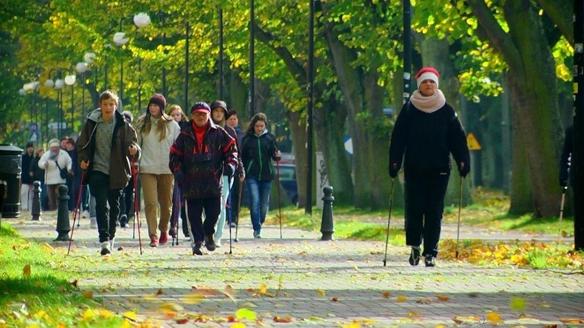 I Marsz Nordic Walking. Pomaszerowali z kijami we Władysławowie