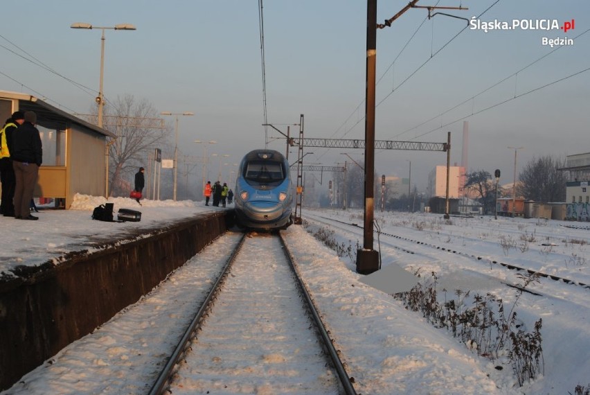 Tragedia na torach w Będzinie: pociąg Pendolino potrącił mężczyznę. 41-latek nie żyje