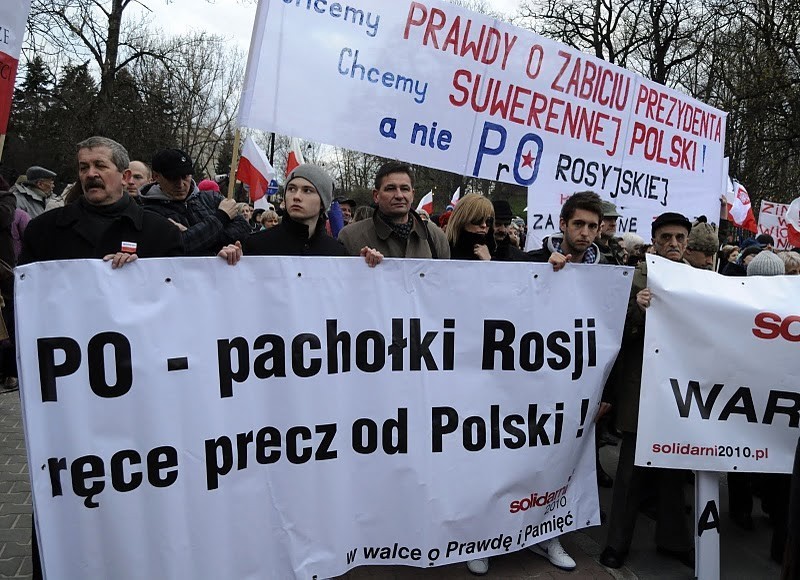 Protest pod ambasadą Rosji (ZDJĘCIA)