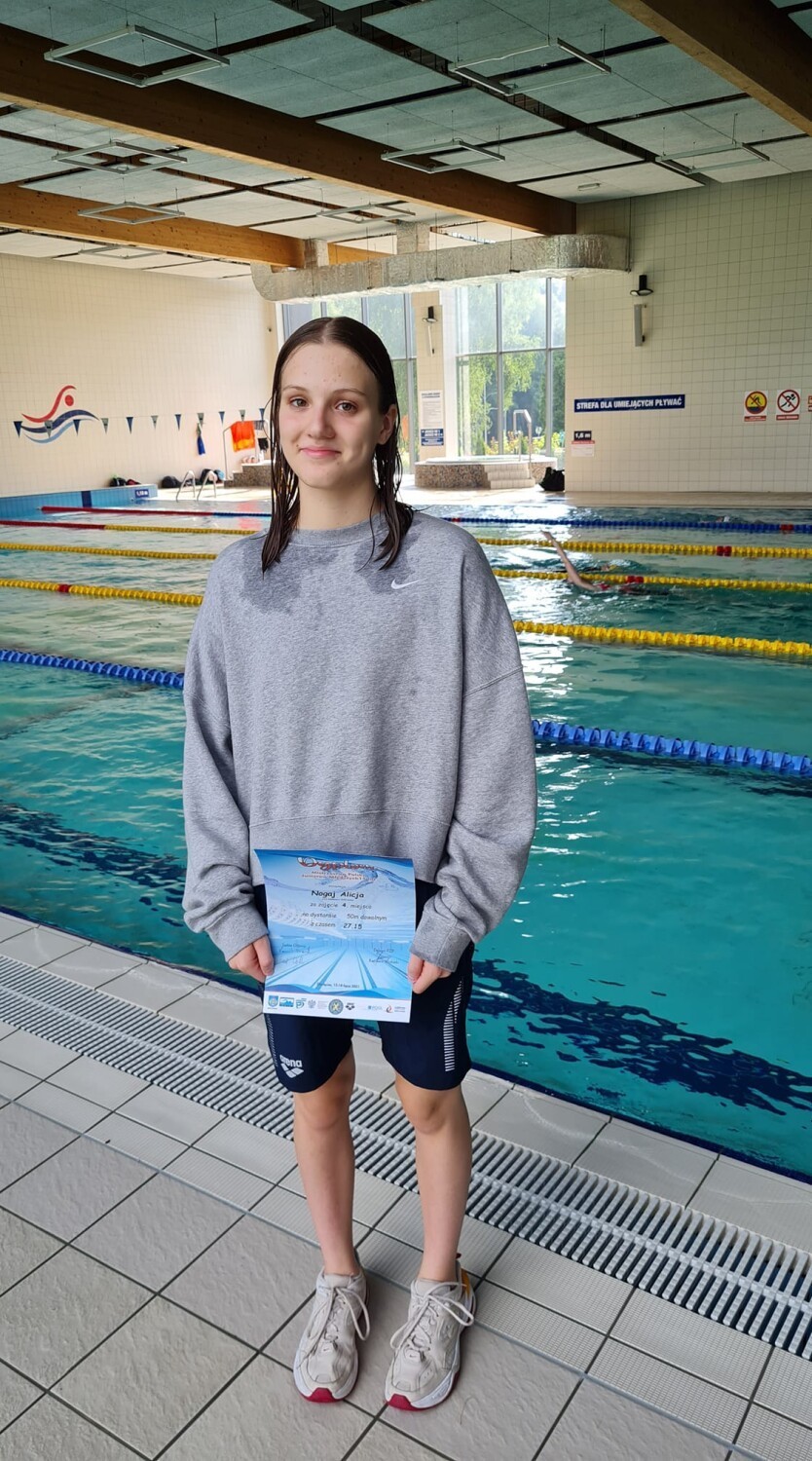 Alicja Nogaj w Oświęcimiu zajęła 4. miejsce w Mistrzostwach Polsku Juniorów 15-letnich