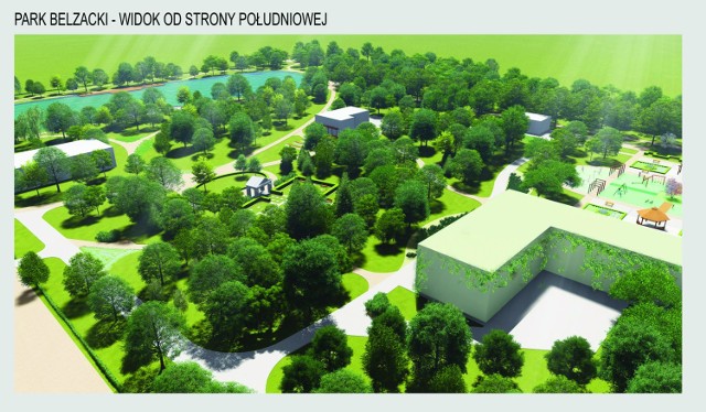 Park Belzacki w Piotrkowie zostanie zrewitalizowany. Miasto dostało dotację i pożyczkę. Zobaczcie wizualizacje
