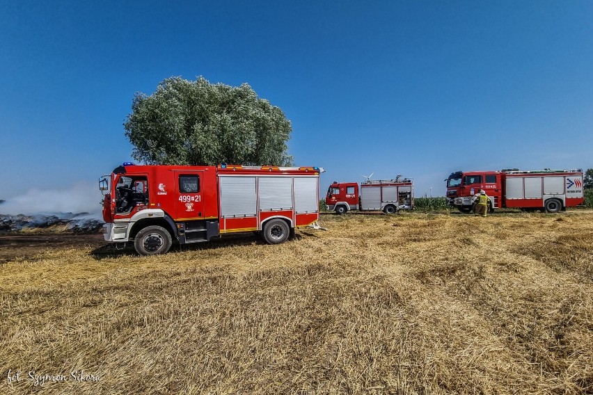 Tego dnia strażacy zmagali się z pięcioma pożarami. Na zdjęciach pożar we Wrotkowie