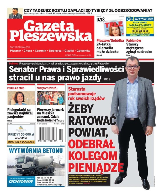 Gazeta Pleszewska - 11 grudnia 2015