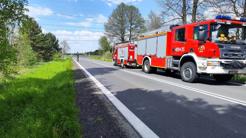 Strażacy z OSP Wadlew interweniowali w wypadku w Czarnym...