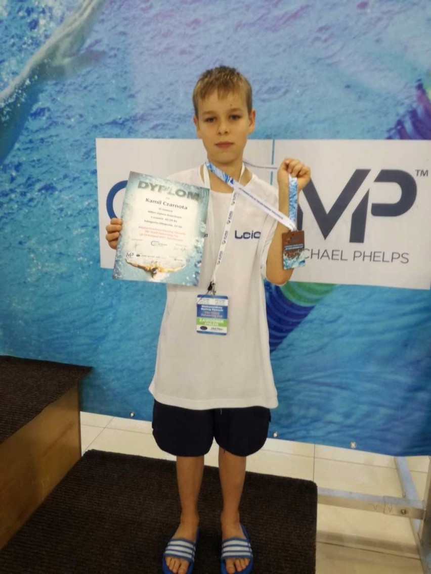 Pływacy MAL WOPR wysoko w klasyfikacji medalowej w Kościerzynie. Paulina z dwoma rekordami kraju