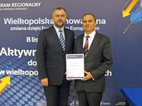 Certyfikat odebrał burmistrz Krzysztof Szkudlarek.