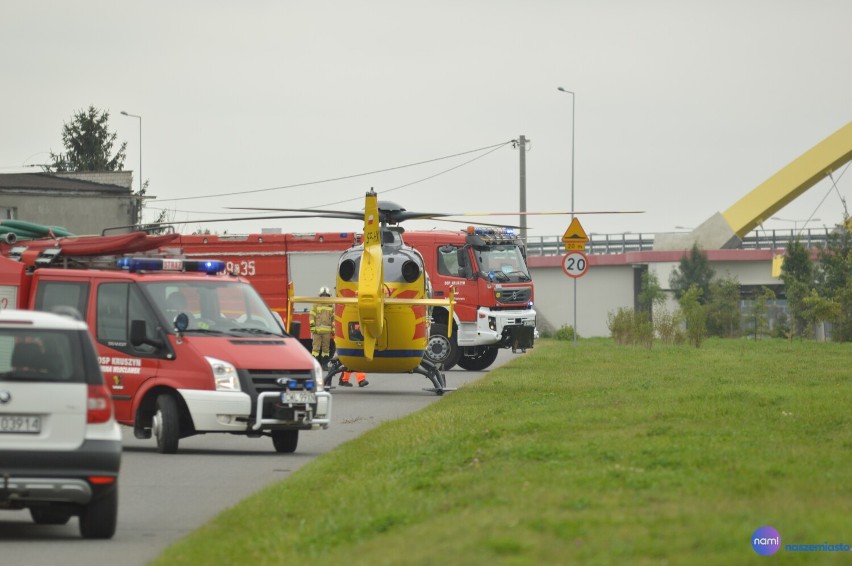 Wypadek spadochroniarza pod Włocławkiem
