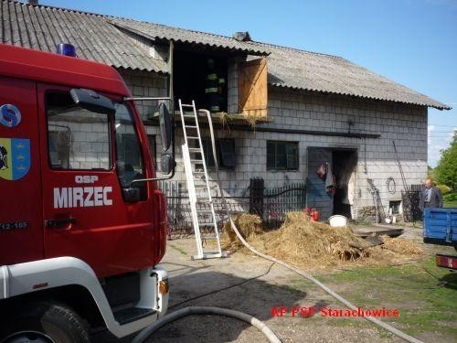 Pożar w Mircu. W budynku palił się rozpuszczalnik [zdjęcia]