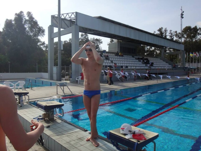 Jakub Skierka z Tropsa Kartuzy podczas wielomeczu w Limassol