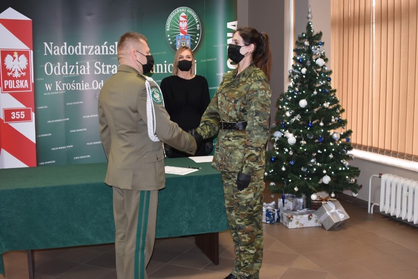Nowi funkcjonariusze Nadodrzańskiego Oddziału Straży Granicznej złożyli ślubowanie