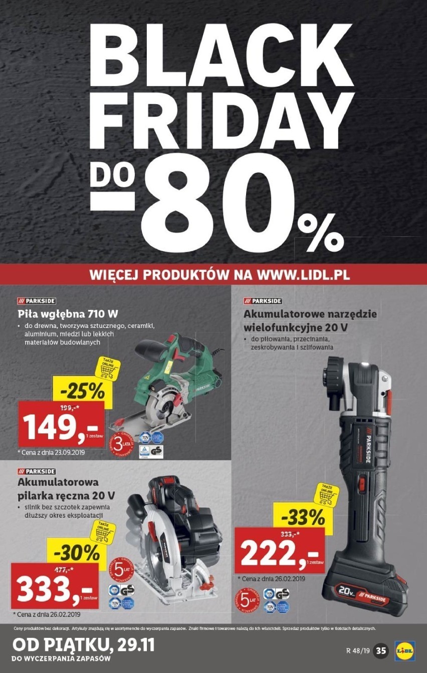 Black Friday 2019 w Lidlu GAZETKA