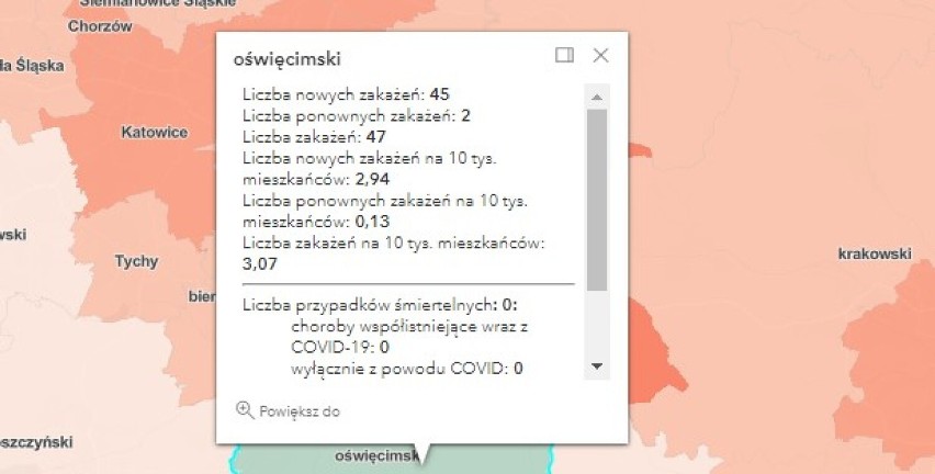 Prawie 21 tysięcy zakażeń COVID-19 w kraju. W powiatach oświęcimskim, wadowickim, chrzanowskim i olkuskim są nowe przypadki