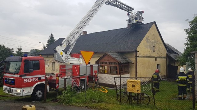 Strażacy uratowali dom przy ul. Okrężnej w Marklowicach