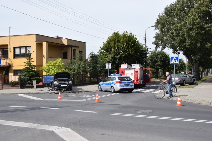 Wypadek na skrzyżowaniu Łąkowej i Głównej w Zduńskiej Woli....