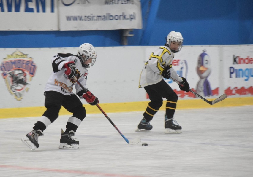 Malbork. Turniej hokeja dzieci na miejskim lodowisku [ZDJĘCIA]. Najważniejsze, że mogli pograć